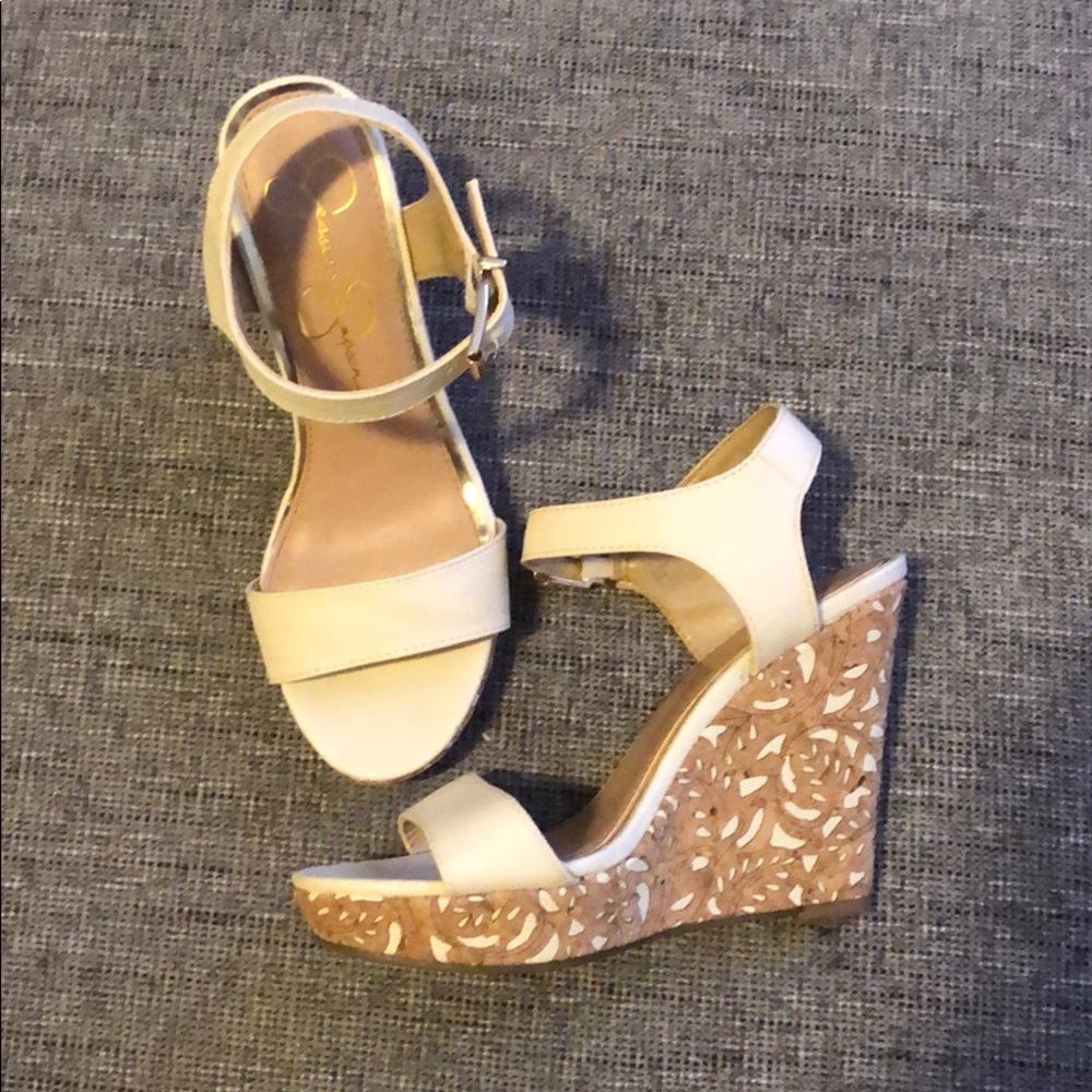 Jessica Simpson Joji Cream Wedges